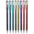 GEL INK PENS, Pentel(R) Dual Glitter Metallics, Pack of 8