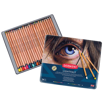 Coloured Pencils, Derwent Lightfast, Pack of 24