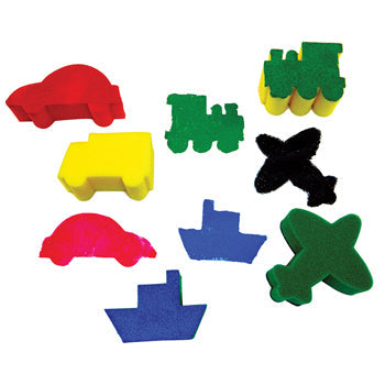 SPONGE FOAM SHAPES, Transport, Pack of 5