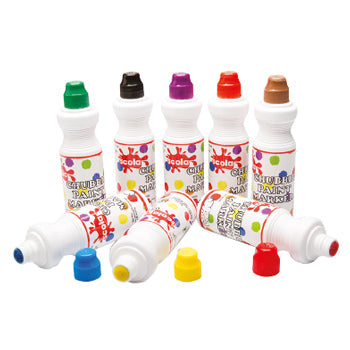 CHUBBIE PAINT MARKERS, Bright, Pack of 8 x 75ml