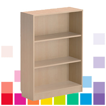 OPEN BOOKCASES, 1200mm height, Beech, Smartbuy