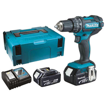 POWER TOOLS, Makita 18V LXT Combi Drill, DHP482RMJ, Each