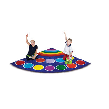 KIT FOR KIDS,, RAINBOW(TM) PLACEMENT CARPETS, CORNER, 2000 x 2000mm, Each