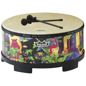 KID'S GATHERING DRUM WITH BEATERS, 400mm Wide, 200mm High, Each