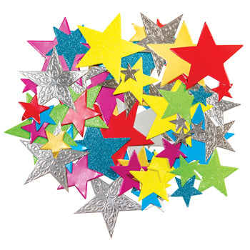 PEARL & GLITTER STARS, Pack of 210