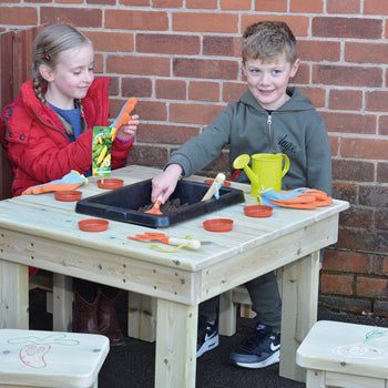 POTTING TABLE & STOOLS, Set