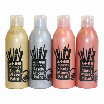 PAINT, READY MIXED, Metallics, Silver, 300ml