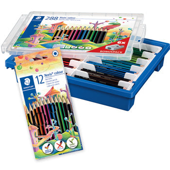 STANDARD HEXAGONAL COLOURED PENCILS, STAEDTLER(R) Noris Colour, Class Pack, Assorted Colours, Class Pack of 144