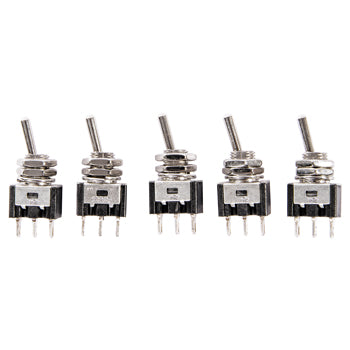 SWITCHES, Miniature Toggle, Single Pole, Pack of 5