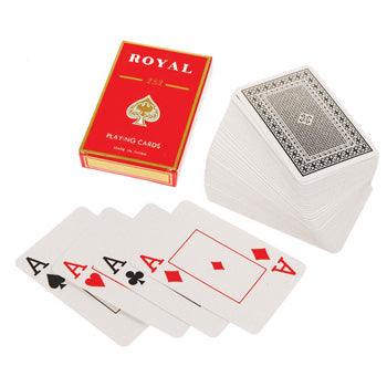 CARDS - PLASTIC COATED, Standard Size, 58 x 88mm, Playing Cards, Easy To Read, Pack of 52