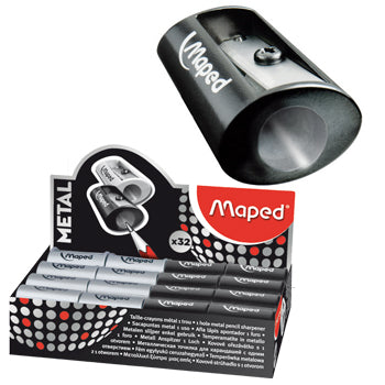 PENCIL SHARPENERS, POCKET MODELS, Satellite Metal, 8mm hole, Pack of 32