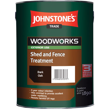 EXTERIOR WOOD PRESERVER, Shed and Fence Treatment, Ebony, 5 litres