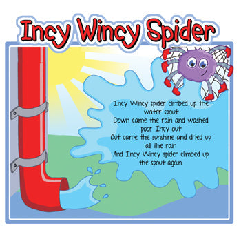 Millhouse COSY READING ZONE, Finishing Touches, Incy Wincy Spider, 650 x 650mm (h x w), Each