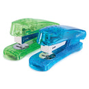 STAPLERS, HALF STRIP, Rapesco Snapper Sea Thru, Blue/Green, Each