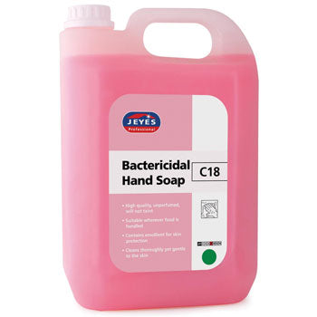HAND SOAPS, Jeyes C18 Bactericidal Hand Soap, Case of 2 x 5 litres
