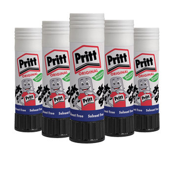 GLUE STICKS, Pritt Stick, Large, Pack of 5, Small Pack, Pack of 5 x 43g sticks