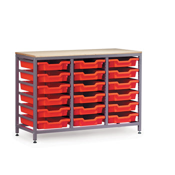 METAL STORAGE FRAMES, METAL STORAGE FRAMES, LOW, Wood Top Only, Wood Top Only, Each
