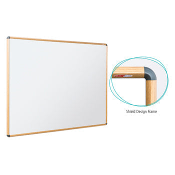 SHIELD(R) DESIGN WOOD EFFECT MAGNETIC WHITEBOARDS, 900 x 600mm