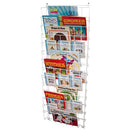 BOOK RACKS & STANDS, 14 Shelf Vertical Wall Rack, Age 3+, Each