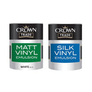 WALL & CEILING PAINT, Vinyl Silk Emulsion, Brilliant White, 5 litres