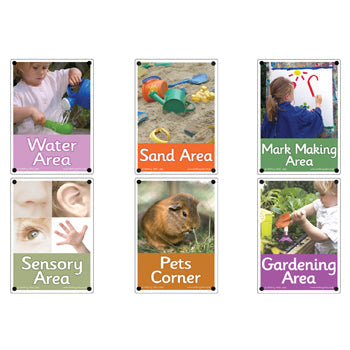 AREA SIGNS, Set 2, Set of 6