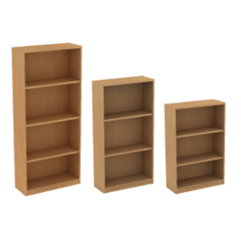 SIRIUS, BOOKCASES, 1657mm height - with 3 Shelves, Beech
