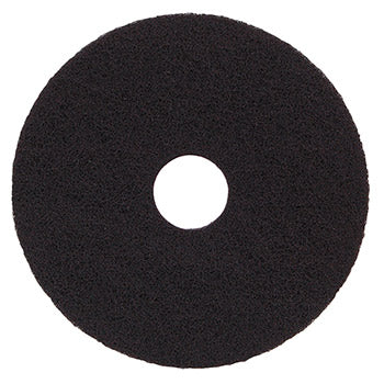 FLOOR PADS, Stripping, Black, For Standard and High Speed Machines, 400mm (16''), Pack of 5