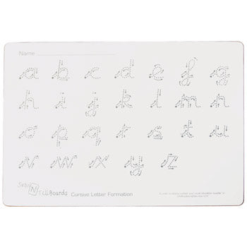 WRITE 'N' WIPE BOARDS, Cursive - Rigid, A4, Pack of 5