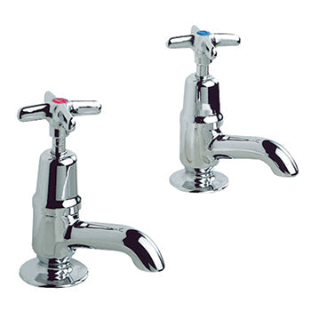 TAPS, Pillar, Peglers Performa Crosstop, Sink, 1/2'' High Neck No. 2158, Pair