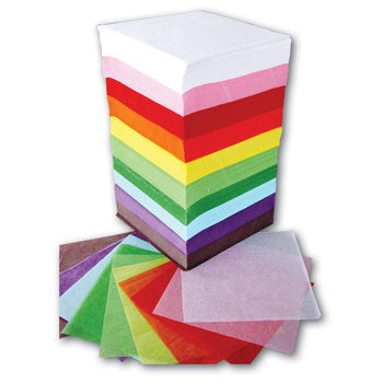 TISSUE PAPER, Tower of Squares, 100 x 100mm, Pack of 4600