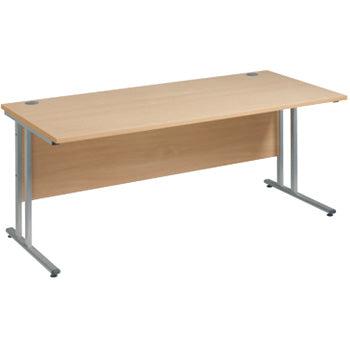 DESKS, Rectangular, Standard - 800mm depth, 1400mm width, Oak