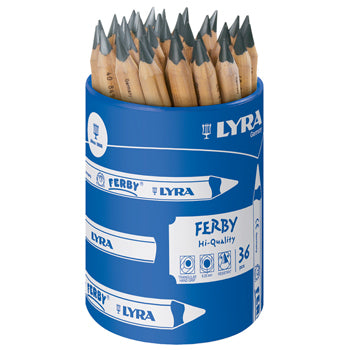 PENCILS, TRIANGULAR, LYRA Ferby(R) Graphite, Tub of 36