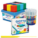 PENS, WASHABLE FIBRE TIP, BROAD, GIOTTO Turbo Maxi, Assorted, Tub of 48