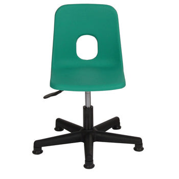 SERIES E SWIVEL CHAIR, NON-FIRE RETARDANT SHELL, 310-370mm Seat height, On Castors, Brown