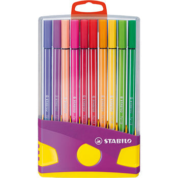 PENS, WASHABLE FIBRE TIP, STABILO(R) Pen 68, Bright Colours - Colourparade, Pack of 20