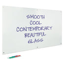 MAGNETIC GLASS WHITEBOARDS, 650 x 1000mm