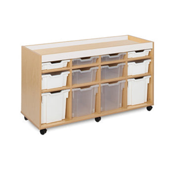 BUBBLEGUM RANGE, MOBILE TRAY UNITS, 12 Variety Tray Unit, Tangerine