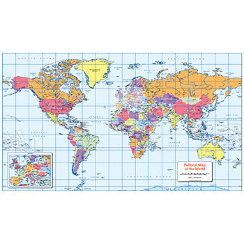 COLOUR BLIND FRIENDLY MAPS, Map of the World, Each