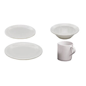 MELAMINE, Premium White, Oatmeal Bowl, 170mm, Each