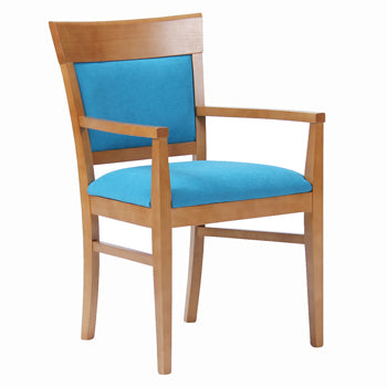 DINING CHAIRS, With Arms, Cadet Voyage Vinyl, Indigo