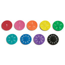 FRACTION GAMES, MAGNETIC FRACTION CIRCLES, Set of 51 pieces