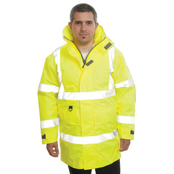 HIGH VISABILITY WEAR, Waterproof Jacket, X Large, Each