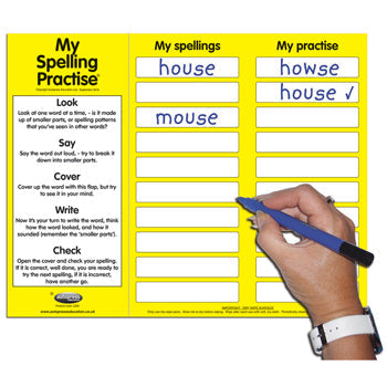 MY SPELLING PRACTICE, Pack of 6