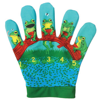 FAVOURITE SONG HAND PUPPETS, Five Little Speckled Frogs, 1 Glove, Set
