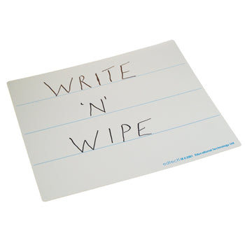 WRITE 'N' WIPE BOARDS, 3 Lines - Flexible, 280 x 235mm, Pack of 30