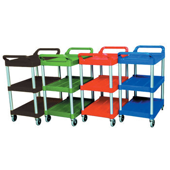 UTILITY CARTS, 854 x 473 x 959mm (lxwxh), Black, Each