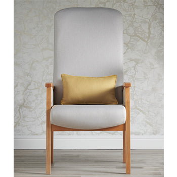 HIGH BACK ARMCHAIR, Cadet Voyage Vinyl (Plain), Cadet Voyage Vinyl (Plain), Hyacinth