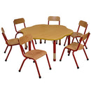 MILAN TABLES, Flower, 1200mm depth, Blue, Each