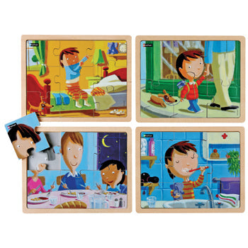 MY DAY PUZZLES, Age 3+, Set of 4