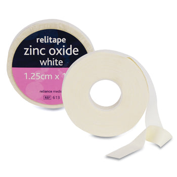 FIRST AID, TAPES & STRAPPINGS, Zinc Oxide Tape, Non stretch 12.5mm x 10m, Each